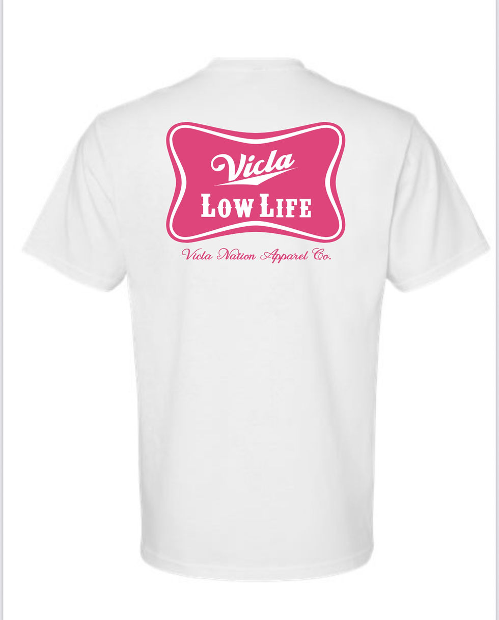 Thumbnail: Vicla Low Life White T