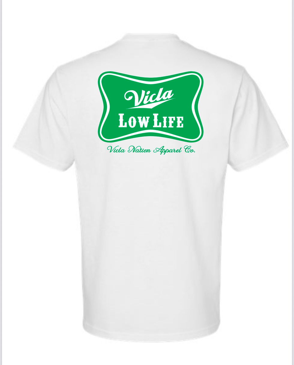 Thumbnail: Vicla Low Life White T