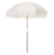 Antique White Boho Umbrella