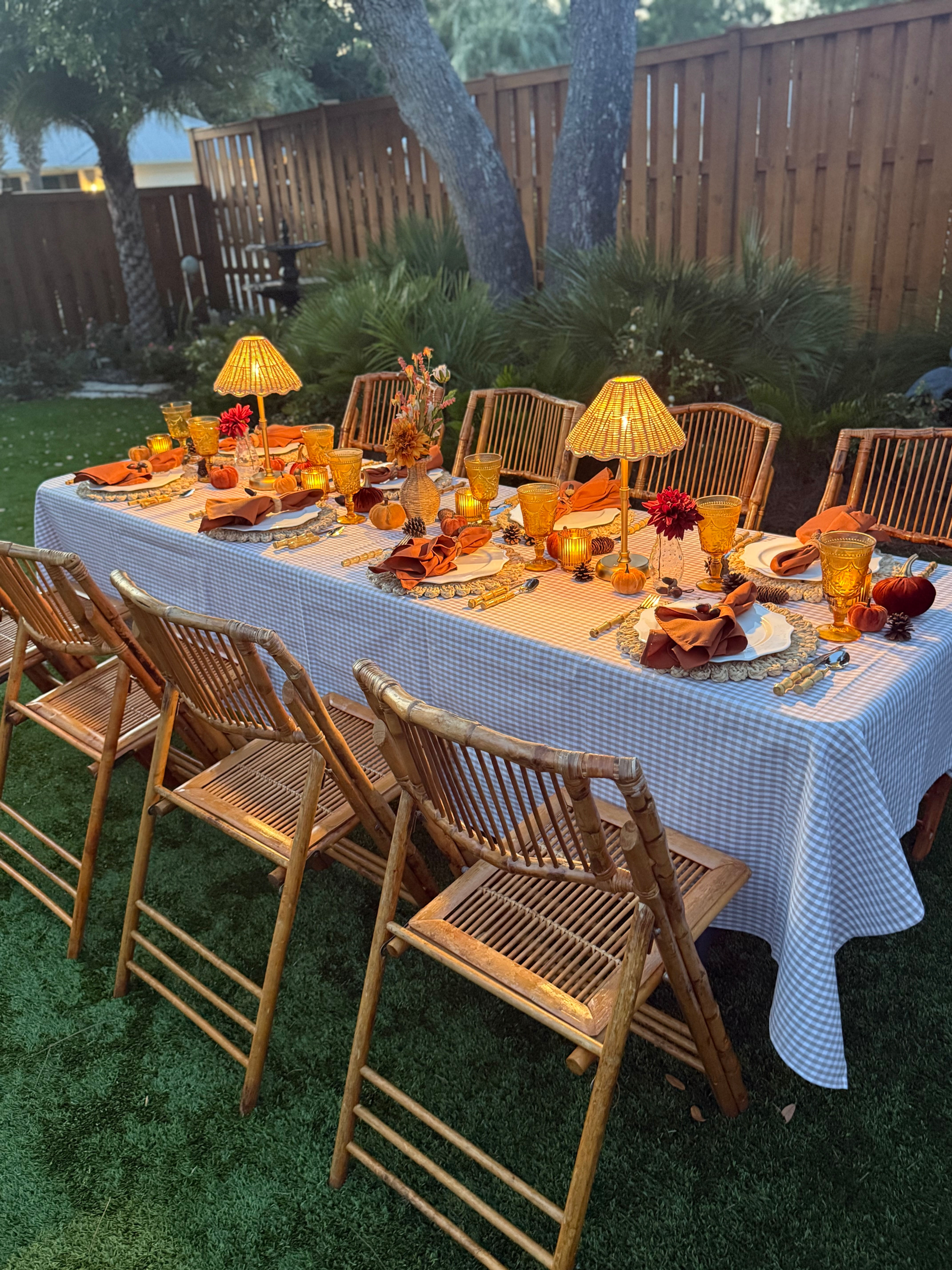 Coastal Autumn Dinner Party Package 8-32 Guests