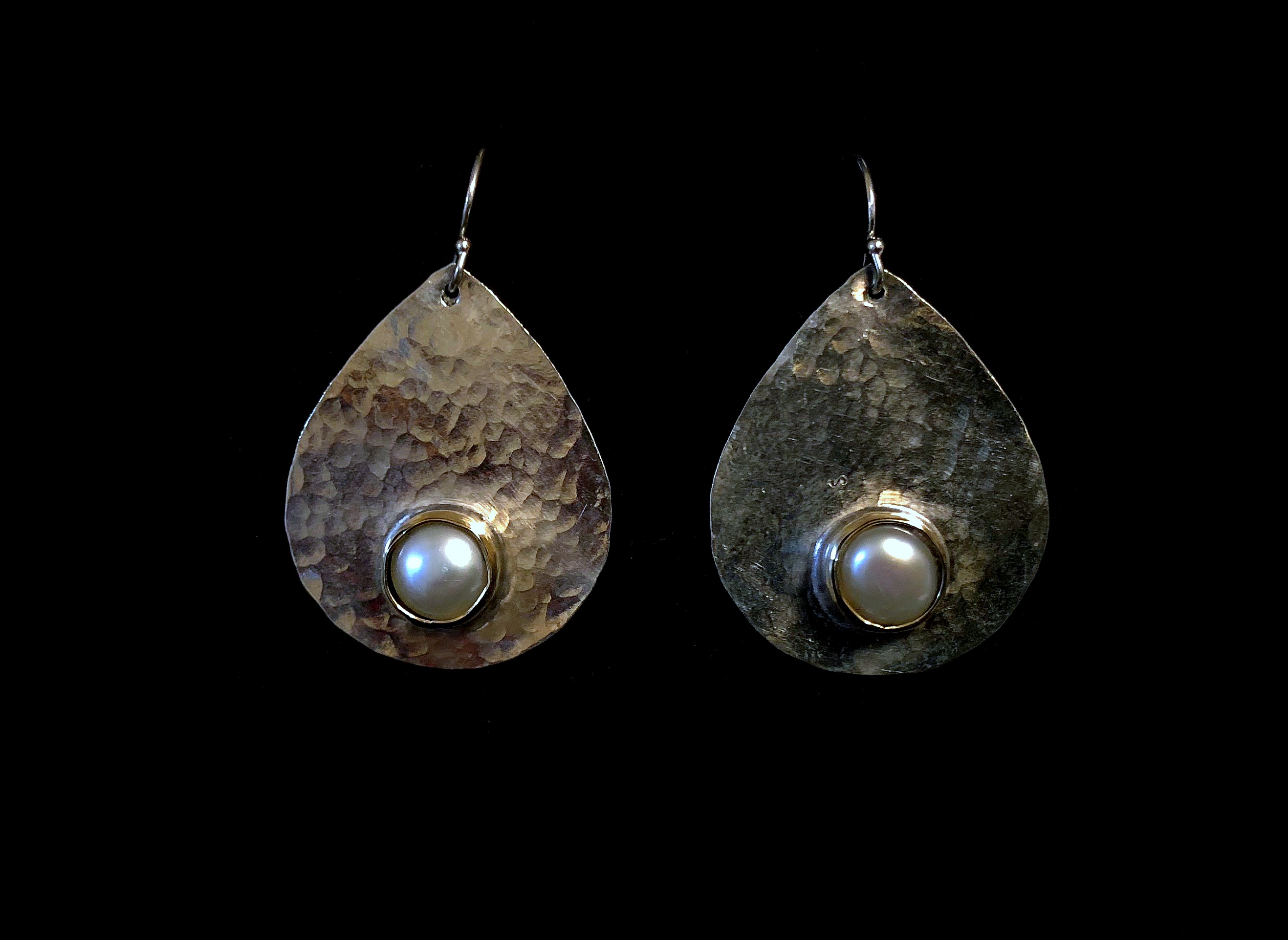 Pearl and Gold Earrings