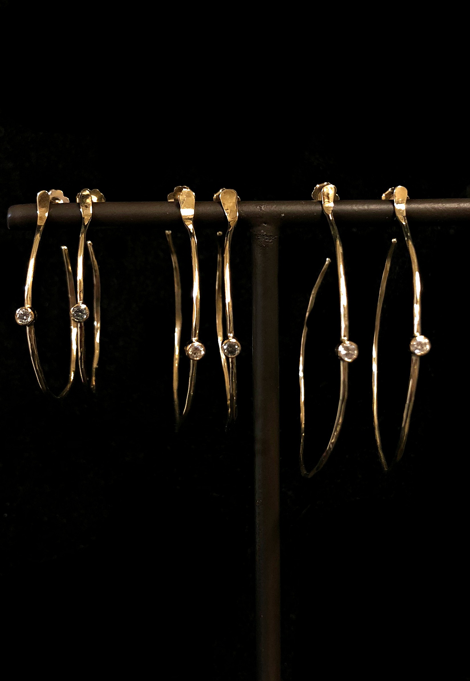 Gold and Diamond Earring