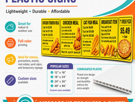 Corrugated Plastic Signs in Evansville, IN: Lightweight, Durable & Affordable Signage for Your Business
