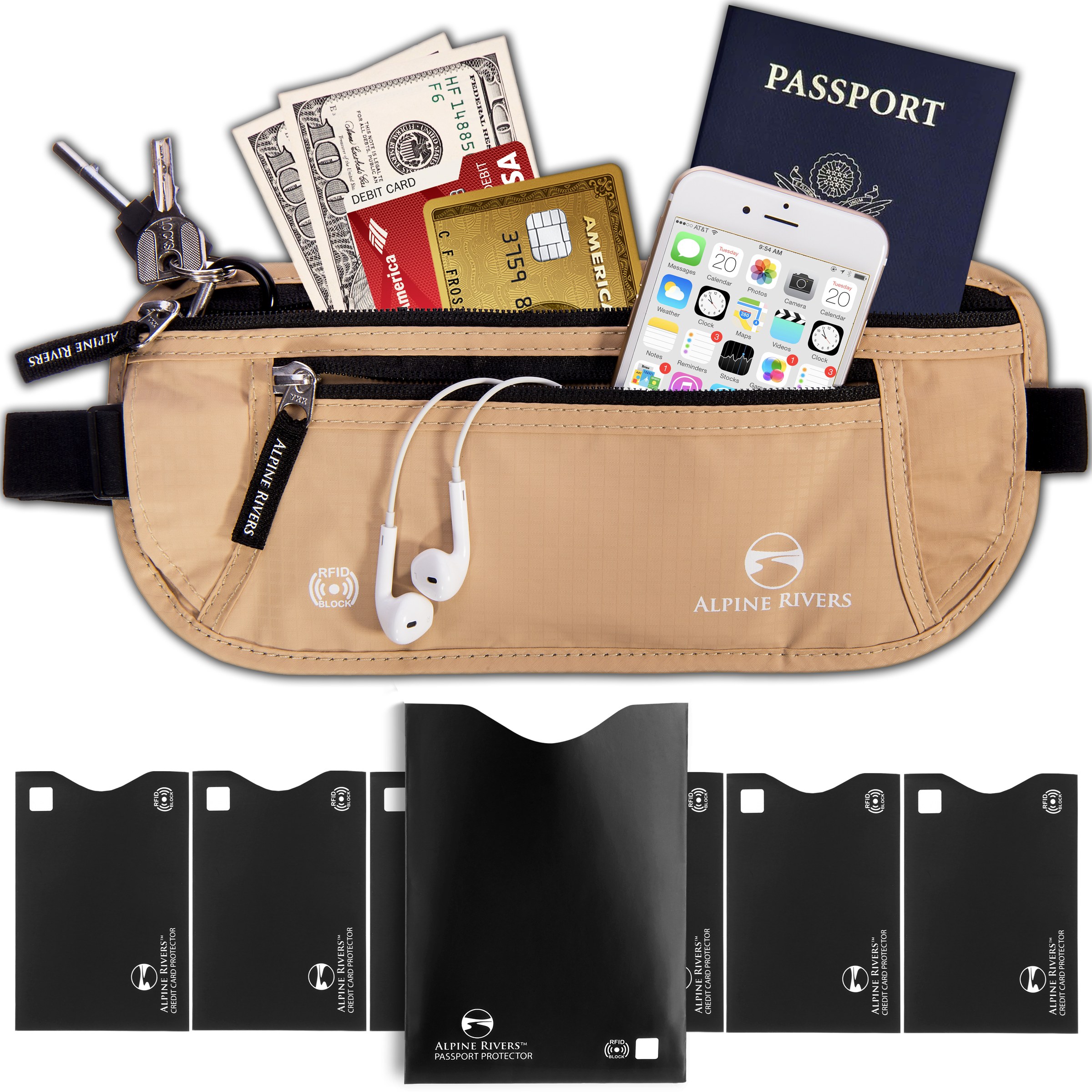 RFID BLOCKING NECK WALLET | Alpine Rivers