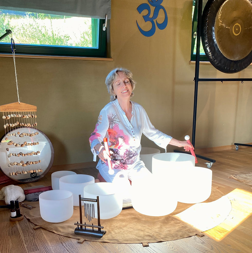 Private Sound Bath for Paula's Group at Veduna Retreats