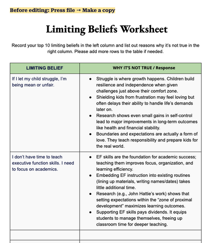 Top 10 Questions to Uncover a Rep's Self-Limiting Beliefs