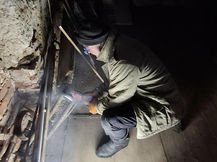 Altes Anspeisungskabel abbauen