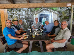 Gleichenfeier Schaustelle Maria Theresiastollen