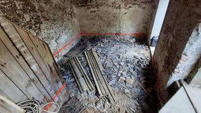 Waagriss im Lagerraum