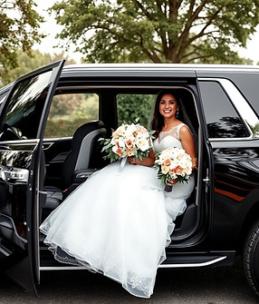 happy wedding couple in a 2024 black Cadillac escalade.jpg