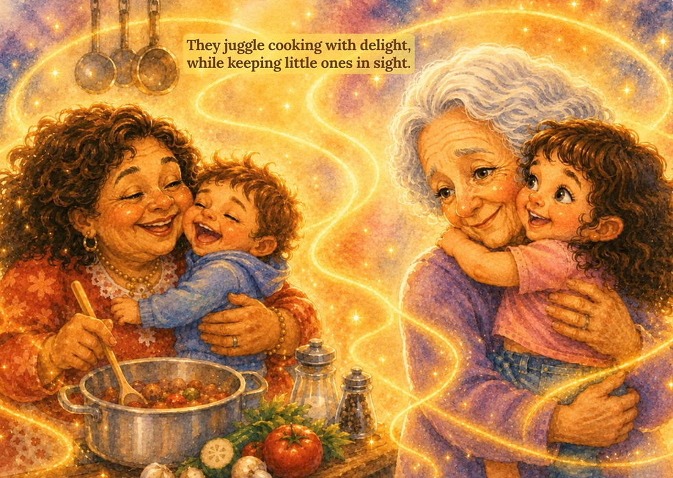 the church ladies cook with the Holy Spirit