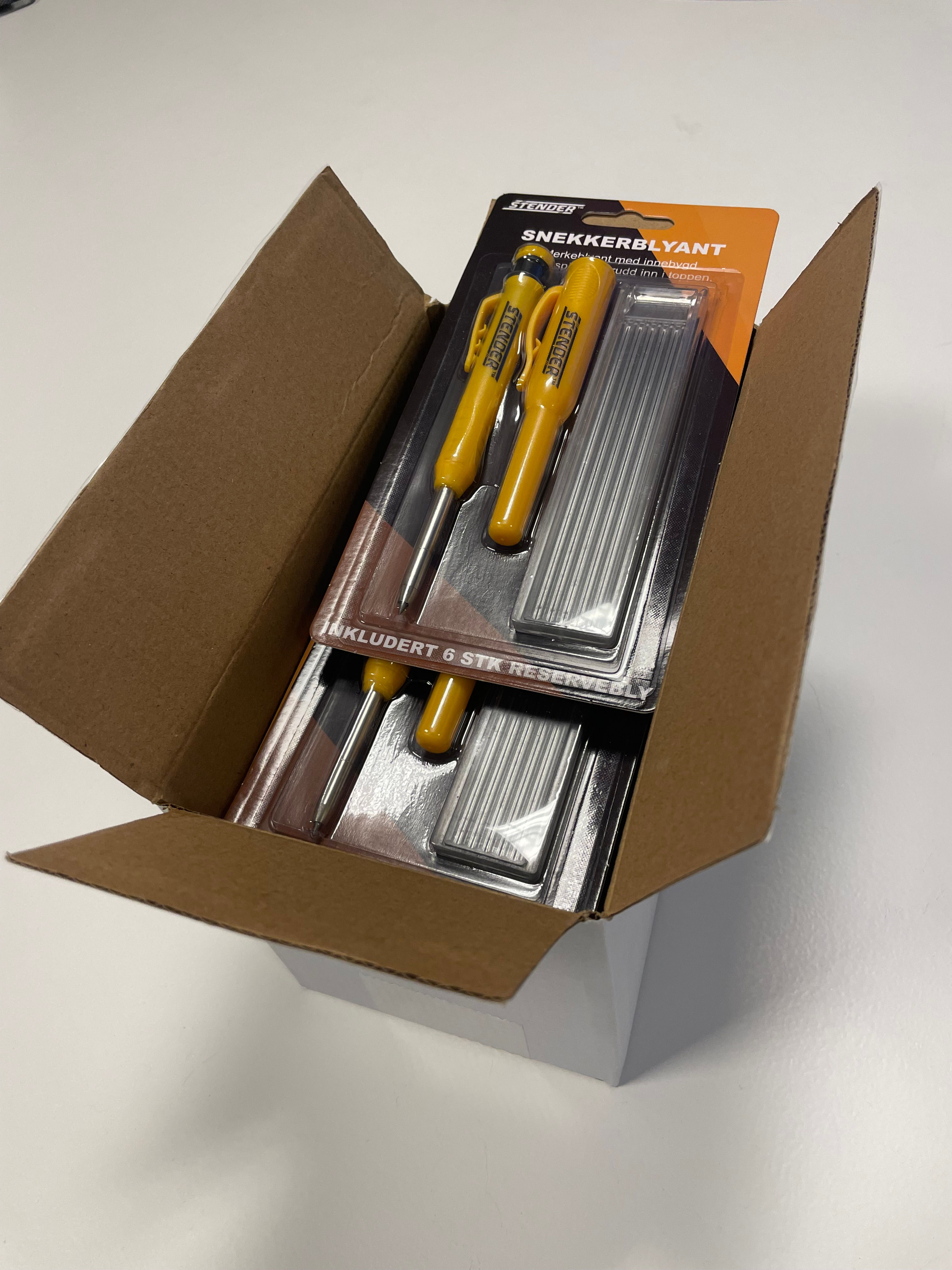 10 stk Snekkerblyant i eske