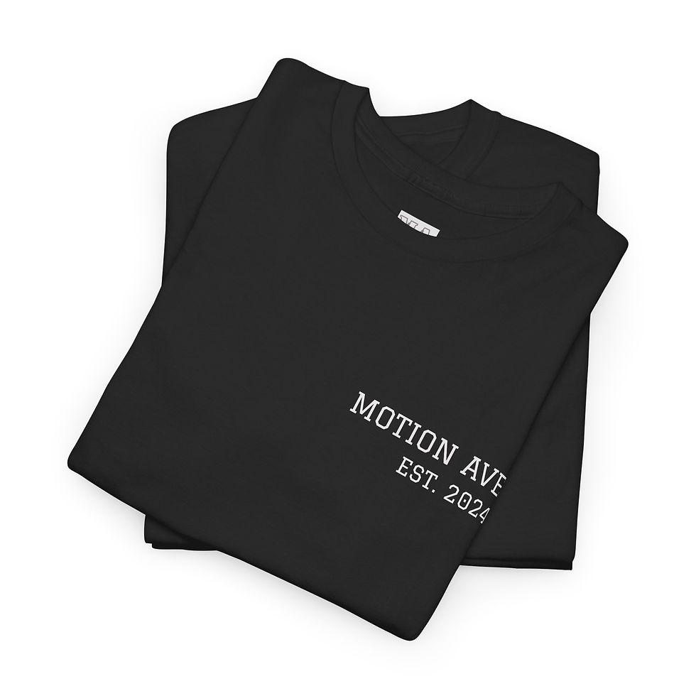Thumbnail: Black Motion Ave t-shirt, Est 2021