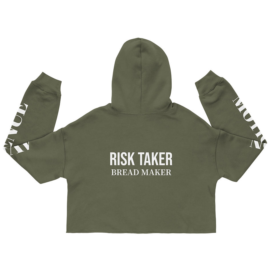 Thumbnail: Crop Hoodie "RiskTaker, Bread Maker"