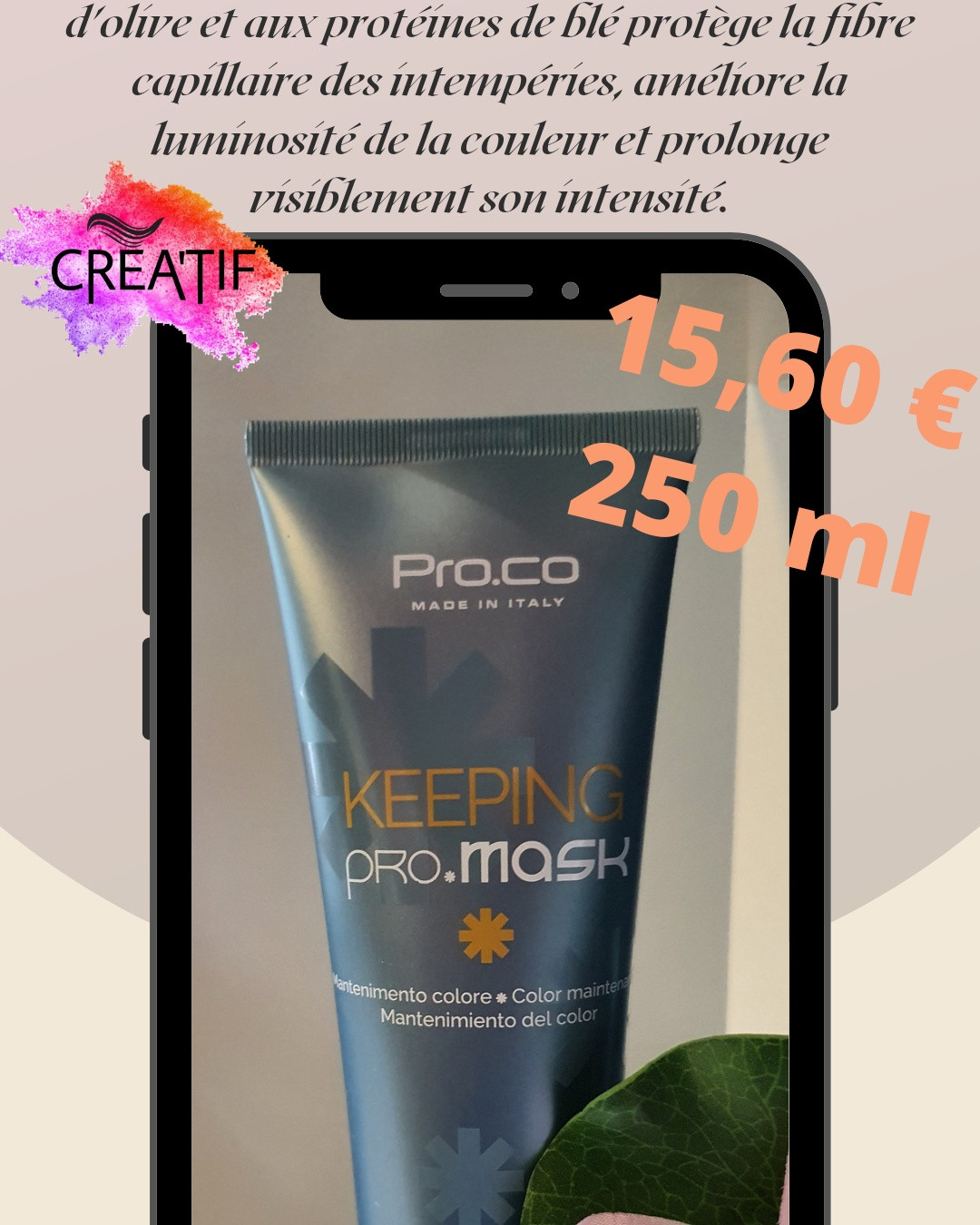 Mask pour cheveux Keeping