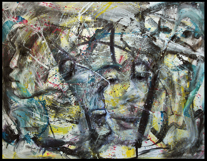 Pile ou face - sur toile/Huile - www.plazamargarita.com