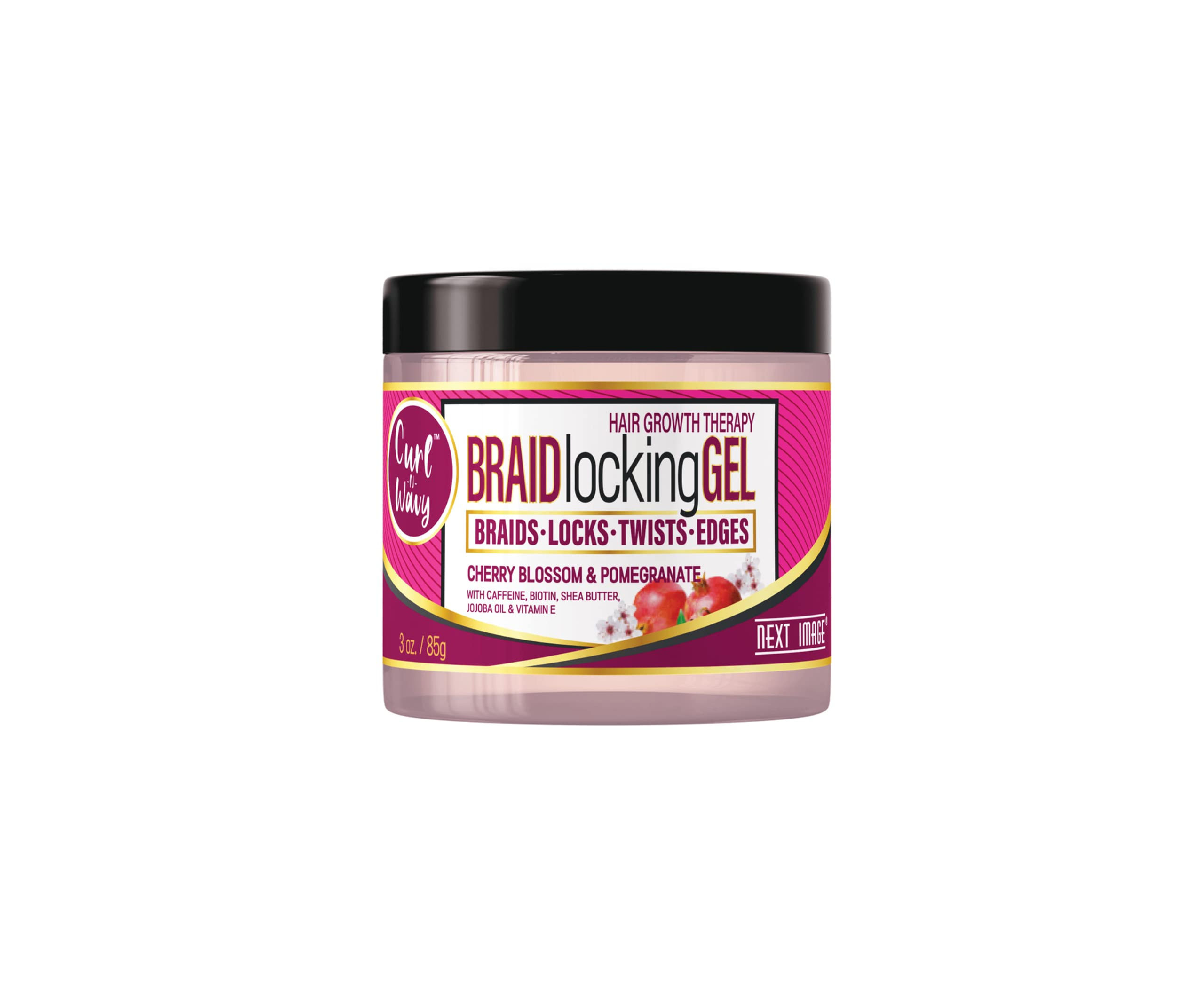 Jar of Braid Locking Gel for braids, locks, twists, and edges.