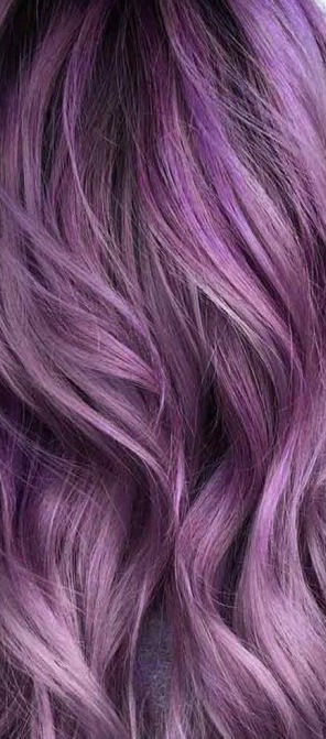 Thumbnail: Close-up of wavy, light purple hair, showing texture and highlights.