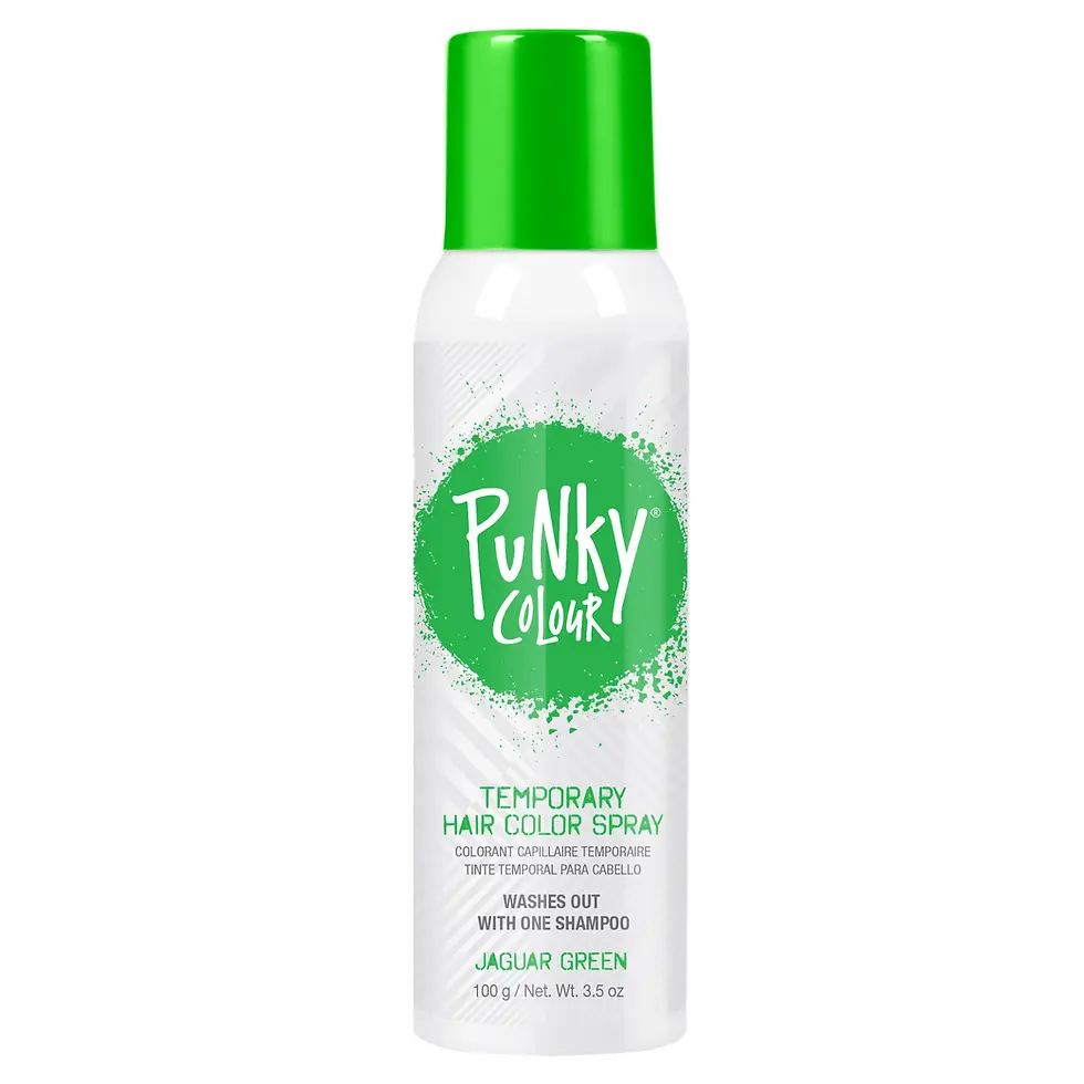 Thumbnail: Punky Colour temporary hair color spray bottle, Jaguar Green, D'Paradise Beauty Supply.