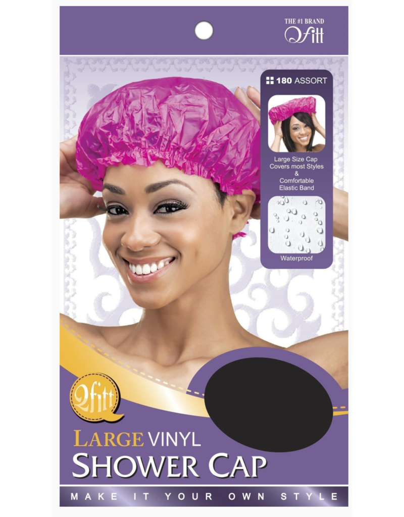 Large Vinyl Shower Cap 181 black