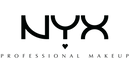 NYX Professional Makeup logo in white on a black background.