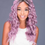 الصورة المصغرة: Smiling woman with lavender wavy hair and Laflare Hair Edge Mascara