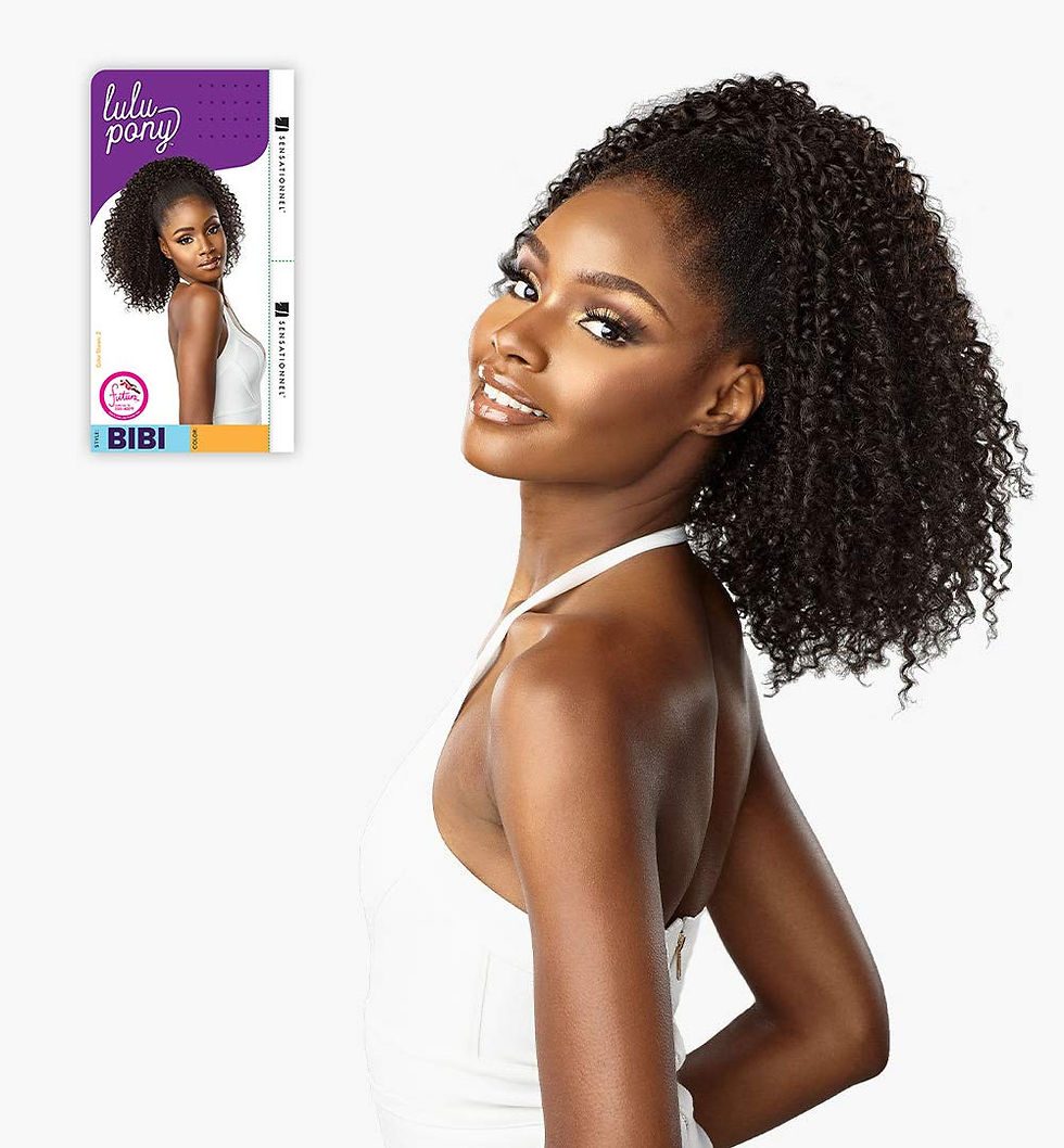 Thumbnail: Beautiful woman with curly hair and ponytail, 