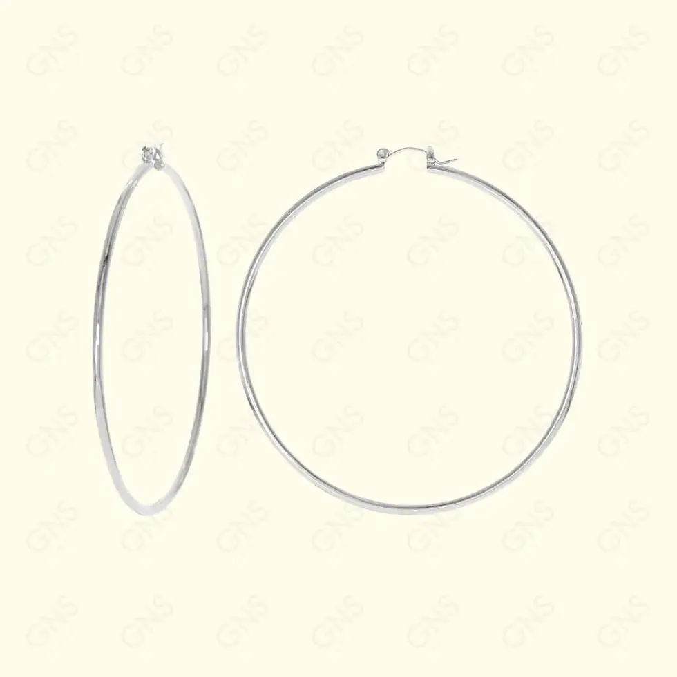 Thumbnail: GNS Pincatch Plain Round Earrings
