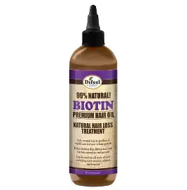 Thumbnail: Difeel 99% Natural Biotin Premium Hair Oil Natural Hair Loss Treatment product D'Paradise Beauty Supply