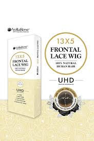 Thumbnail: VellaRose 13X5 Frontal Lace Wig UHD, 100% natural human hair.