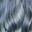 Miniatura: Wavy blue hair texture, close-up view of the dyed strands in detail.