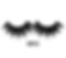 Pair of SD01G black eyelashes, close up, perfect for a glamorous look.