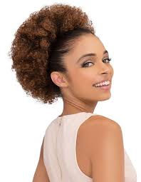थंबनेल: Woman with afro style hair piece smiling, D'Paradise Beauty Supply