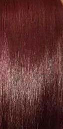 Thumbnail: Close-up of straight, dark red hair, showing texture and highlights.