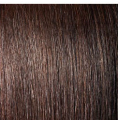 Thumbnail: Close-up of dark brown hair, Sensationnel Empire Bundle Deep natural texture, smooth and straight.