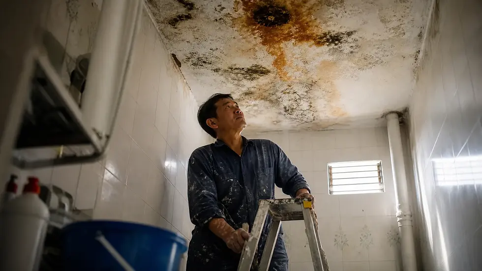Ceiling Stain Removal Toilet Singapore