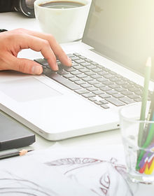 writing on computer