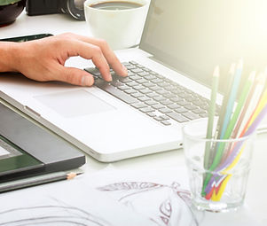 writing on computer