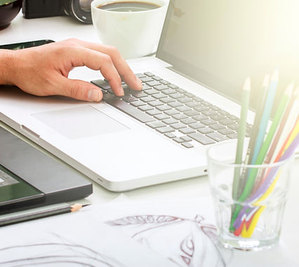 writing on computer