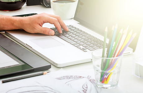 writing on computer