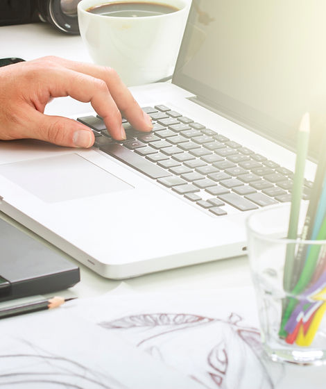 writing on computer