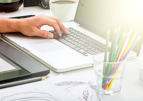 writing on computer