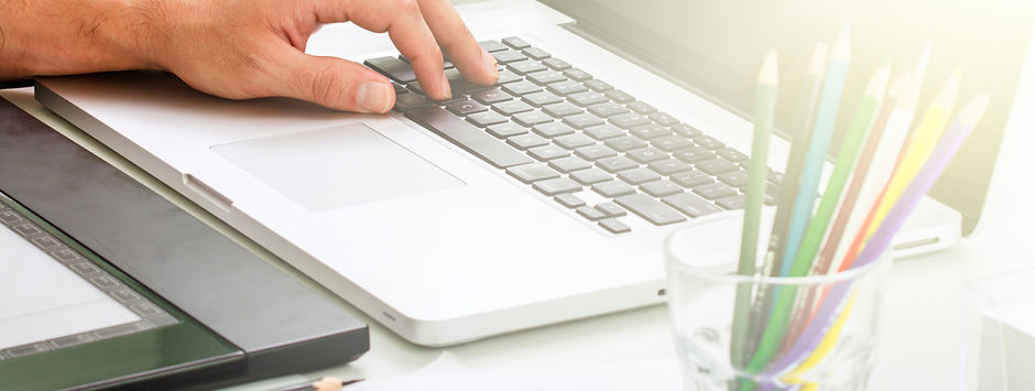 writing on computer