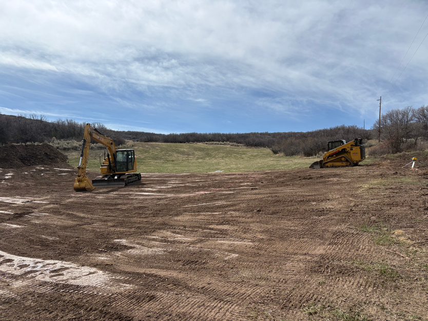 excavating