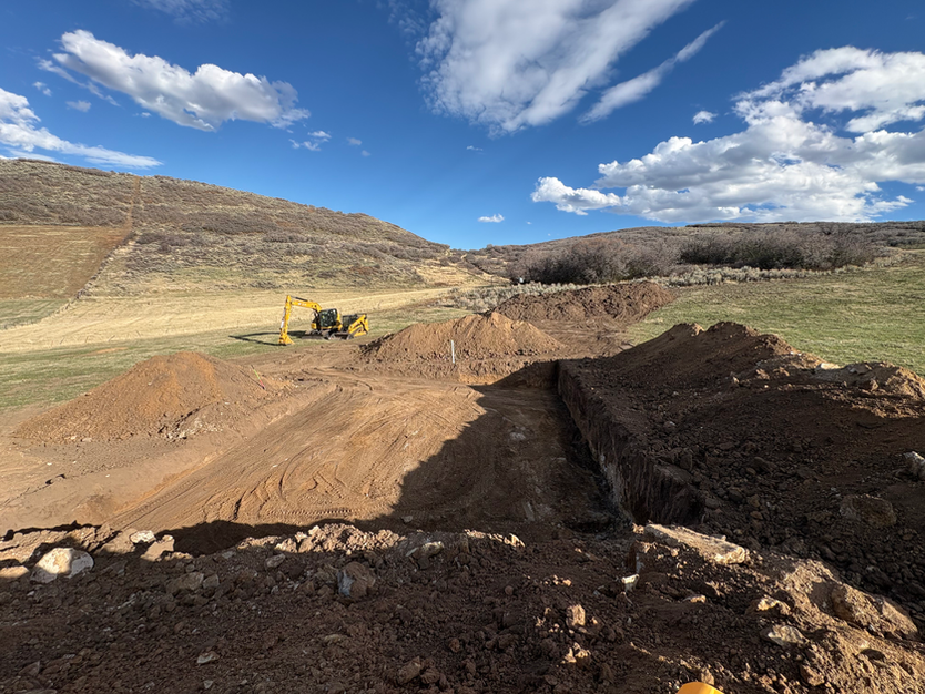 excavating