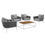 Thumbnail: Stance 5 Piece Outdoor Patio Aluminum Sectional Sofa Set