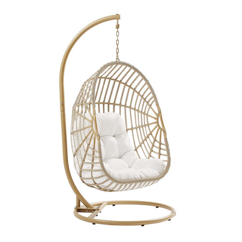 Amalie Wicker Rattan Outdoor Patio Rattan Swing Chair Jr's Patio