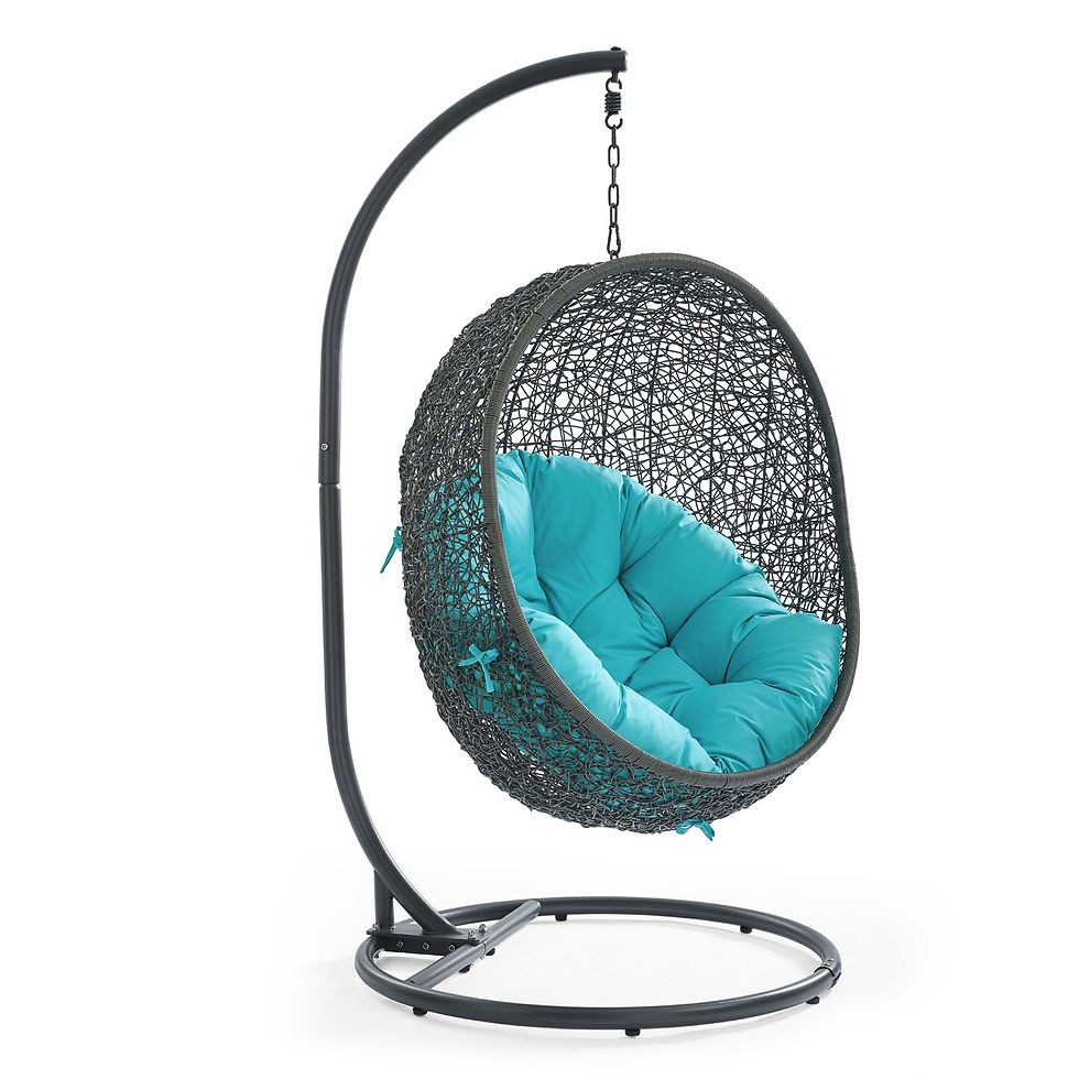 Thumbnail: Hide Outdoor Patio Swing Chair With Stand