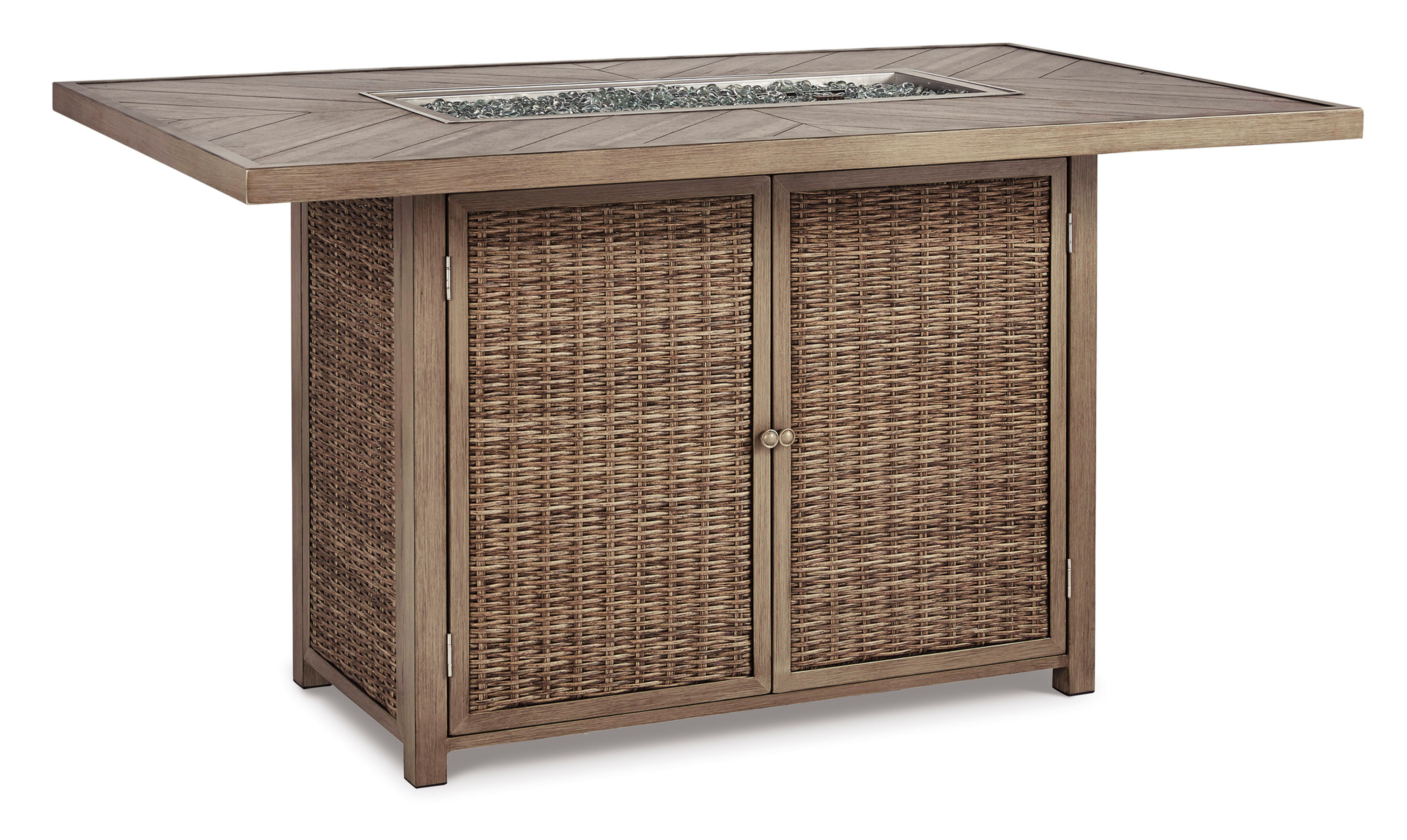 Beachcroft Outdoor Bar Table with Fire Pit