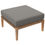 Thumbnail: Clearwater Outdoor Patio Teak Wood Ottoman
